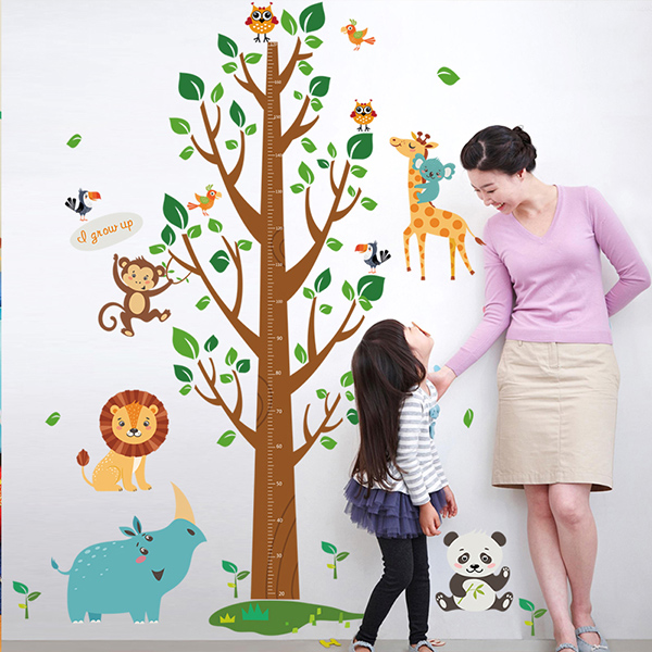 Decal Dán Tường Thước Đo Cây Binbin TD21