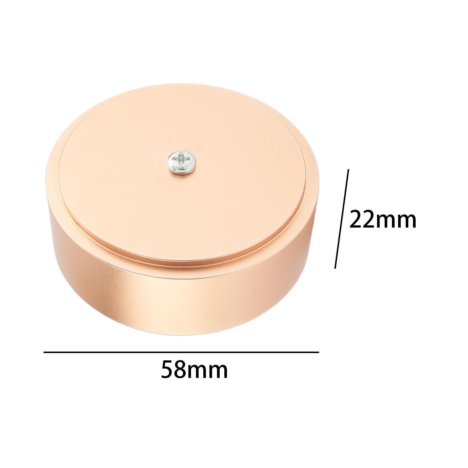 58x22mm Speaker Isolation Feet Pad Stand, Aluminum Alloy Amplifier Pad Isolation Base Feet Pad Absorb Shock for Audio Speaker Amplifier CD Player