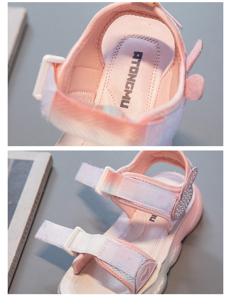 Giày Sandal quai hậu cho bé gái, thể thao siêu nhẹ, êm nhẹ chống trơn  – GSD9009B