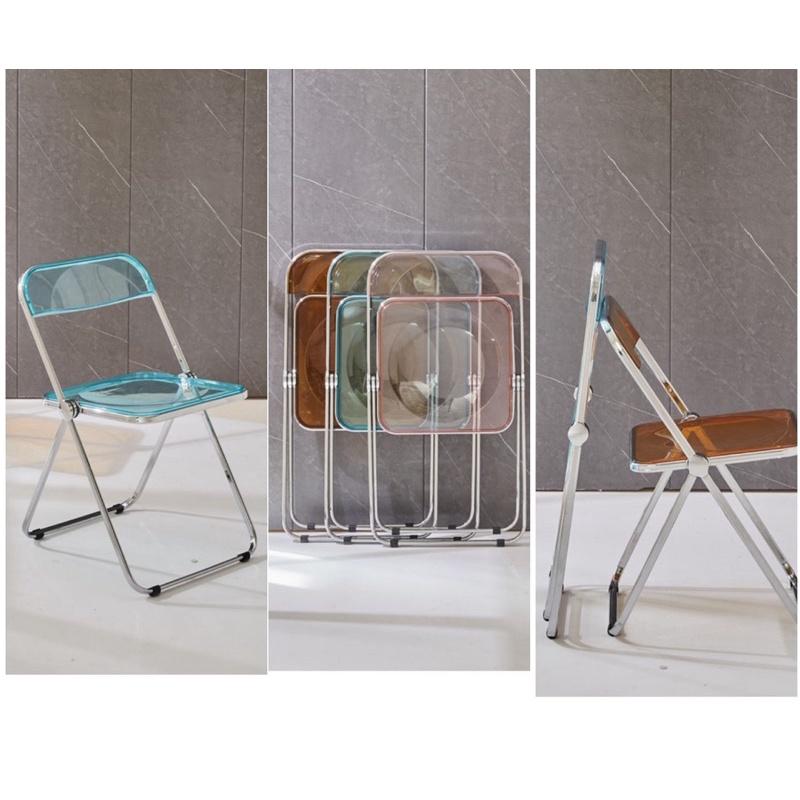 Ghế gấp trong suốt Acrylic cao cấp - Hàn Quốc