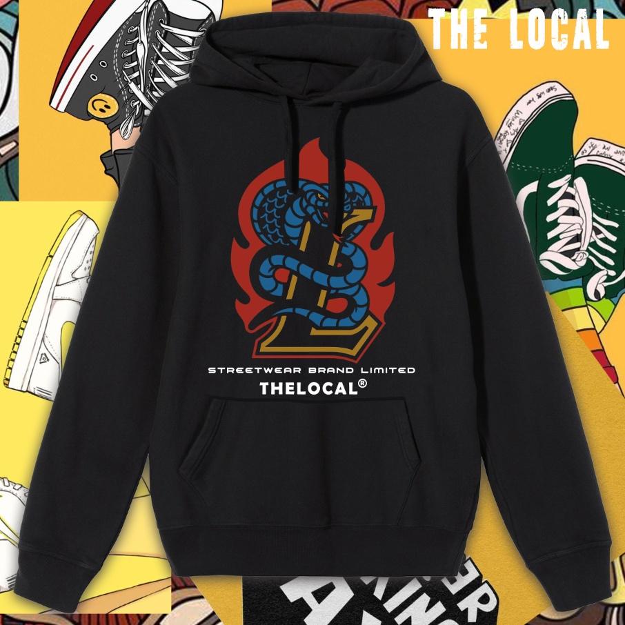 Áo hoodie Snake L The local phong cách old school unisex