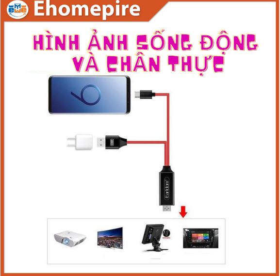 Cáp HDMI Type C Earldom W12 ( Độ Phân Giải 4K ) - Hàng chính hãng