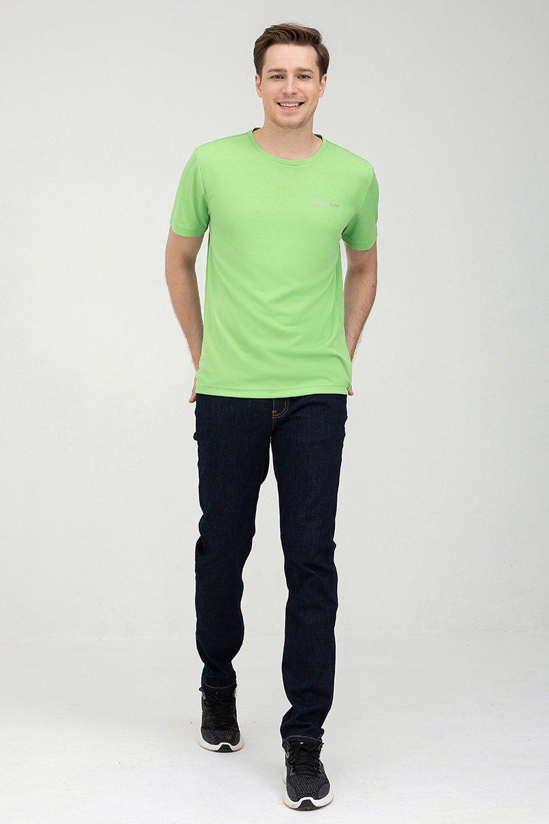 Áo thun nam cổ tròn form vừa TS22SS15P-RGWK - GREEN