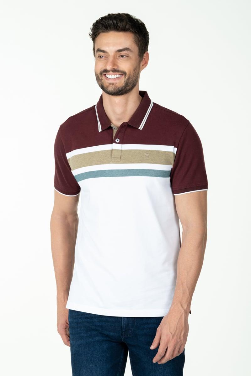 Áo thun nam cổ bẻ tay ngắn KS22FH64C-SCHE
