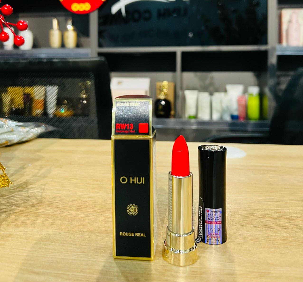 Son Ohui Rouge Real Lipstick Màu Sắc Tươi Tắn Thời Thượng 3,5gr RW 13 Đỏ Cam