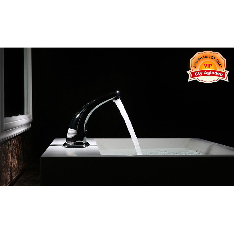 Vòi Lavabo cảm ứng tự động mở ngắt nước + 2 dây cấp - Cao cấp Intehasa Hàn Quốc