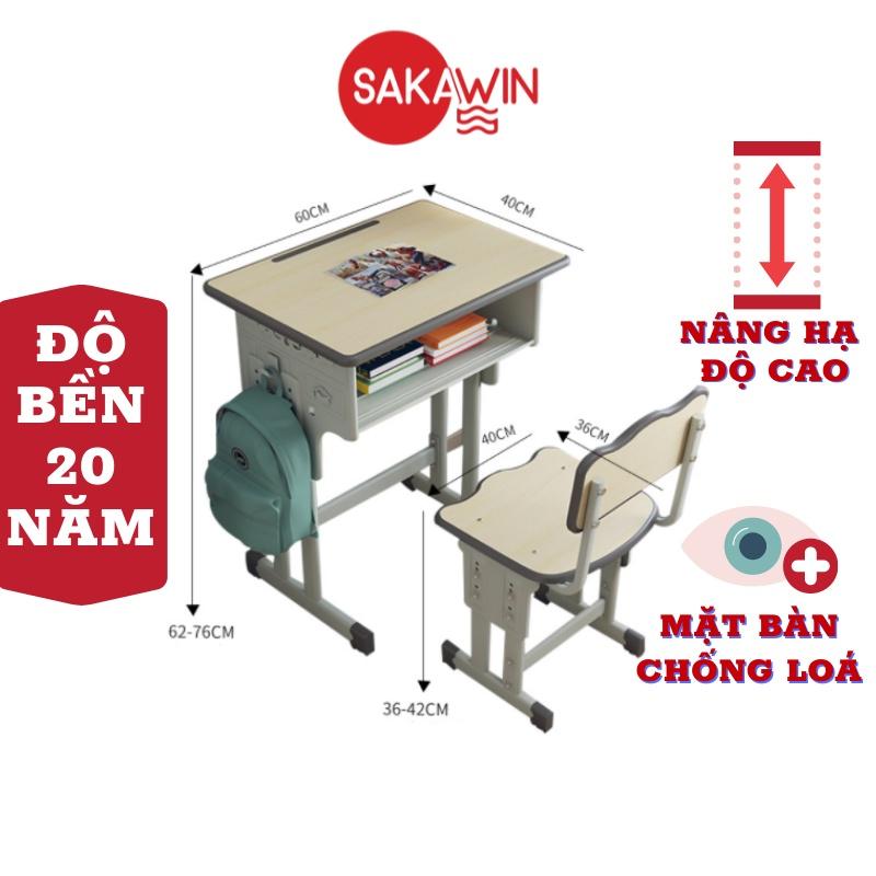 Bàn học cho bé Sakawin Z8, Chống gù chống cận thông minh cho trẻ em, độ bên lên tới hơn 20 năm, Giá nhập