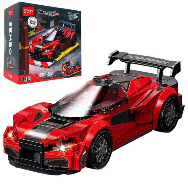 Đồ Chơi Lắp Ráp Mô Hình Xe Đua - Kèm Hộp Mica Trưng Bày - Sembo 717018