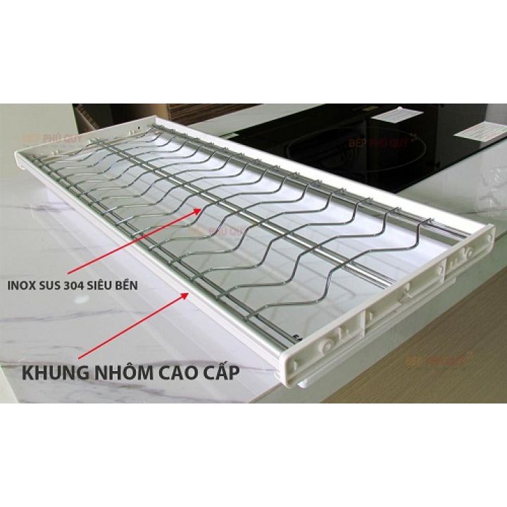 Kệ úp Chén Đĩa Tủ Bếp Inox 304 Cao Cấp