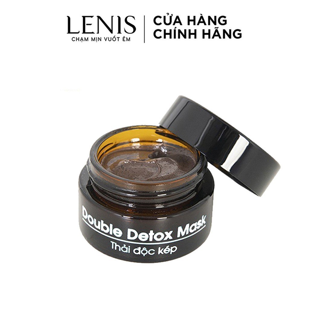 Mặt Nạ Thải Độc Sạch Nhờn Giảm Mụn Than Hoạt Tính, Bùn Khoáng LENIS Hỗ Trợ Làm Dịu Mụn Đỏ, Làm Sạch Sâu, Thải Độc Da