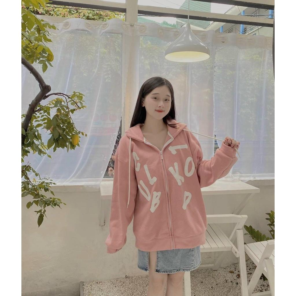 ÁO HOODIE - ÁO KHOÁC NỈ NGOẠI Dây full zip HOOIDE MỚI in chữ Nỗi cực hot