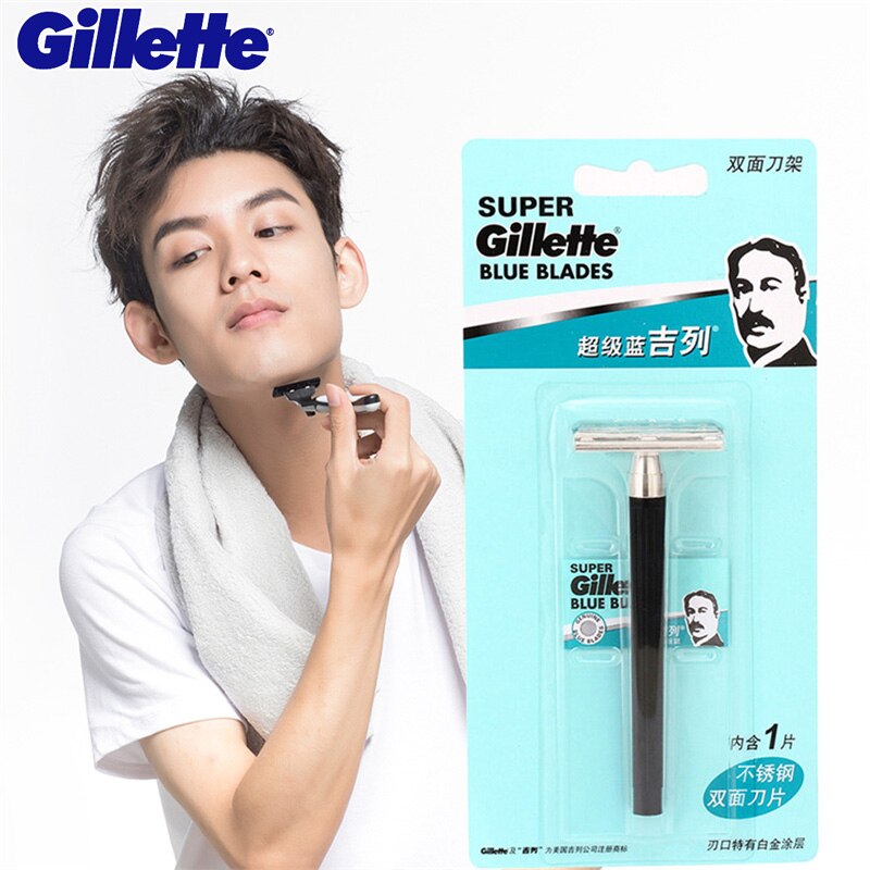 Dao cạo râu Gillette Blue 2 Plus Cán xanh - Dao cạo Gillette Blue II Plus Gói 5 Tặng 1