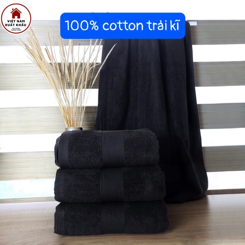 Khăn Mặt 30x50 Tiêu Chuẩn Âu Mỹ 100% Cotton CD40/2 Thấm Hút Bền Màu Premium Cotton Towel