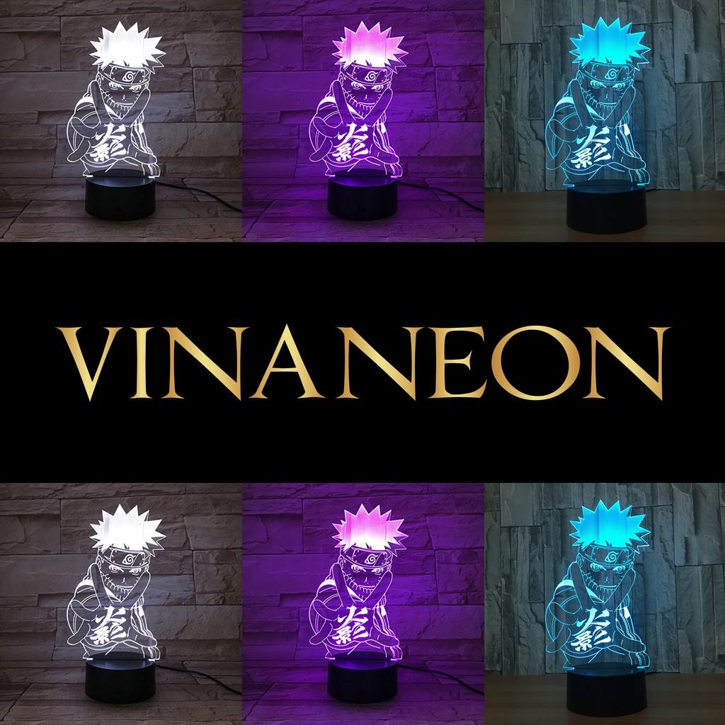 Đèn Led Trang Trí ️Đèn Trang Trí Bàn Làm Việc Nhân Vật NARUTO Đèn Neon Trang Trí 3D Anime NARUTO