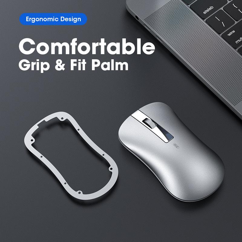 Niye Bluetooth Không Dây USB 2.4GHz Chuột Yên Tĩnh DPI Có Thể Điều Chỉnh Chơi Game Văn Phòng Ergonomic Cho Macbook Laptop PC