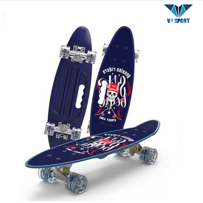 Ván Trượt Trẻ Em - Ván Trượt Skateboard Penny Chất Liệu Nhựa PP Chịu Lực, Bánh Xe Phát Sáng