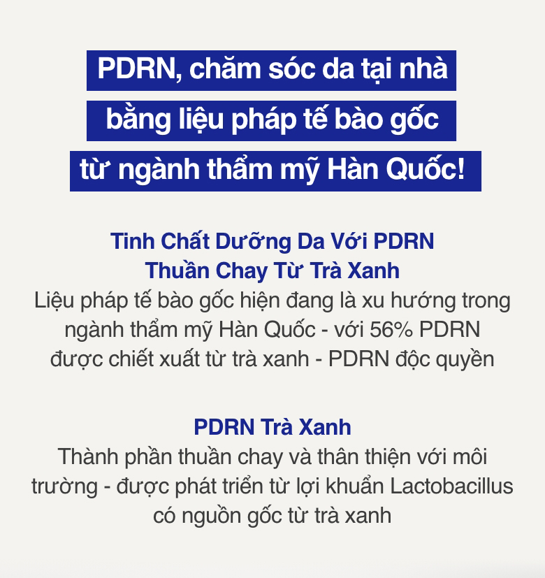 Serum Retinol PDRN tế bào gốc trà xanh cho da căng bóng đàn hồi 25ml