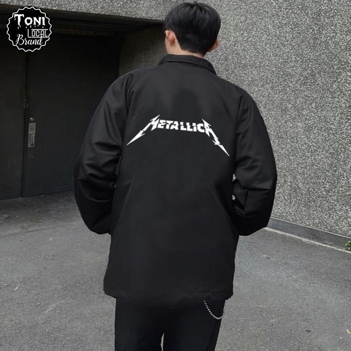Áo Khoác Dù Local Brand METALLICK Jacket Mero 2 lớp dày form rộng Unisex cổ bẻ