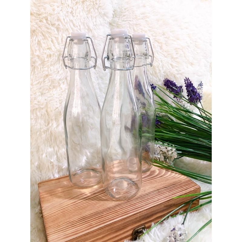 Chai thủy tinh nắp cài 500 ml