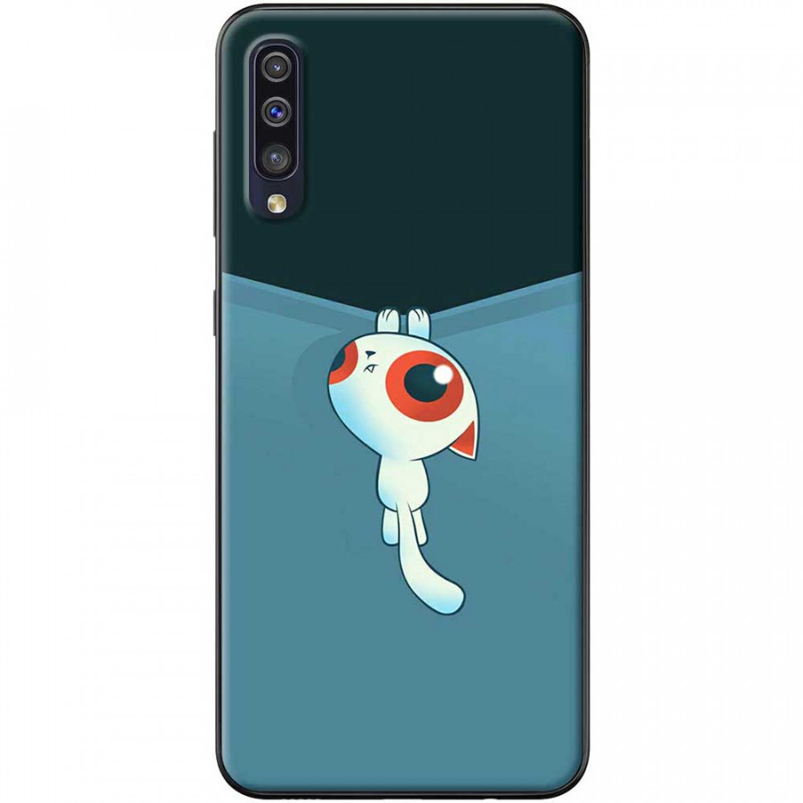 Ốp lưng dành cho Samsung Galaxy A50 mẫu Mèo kéo rèm