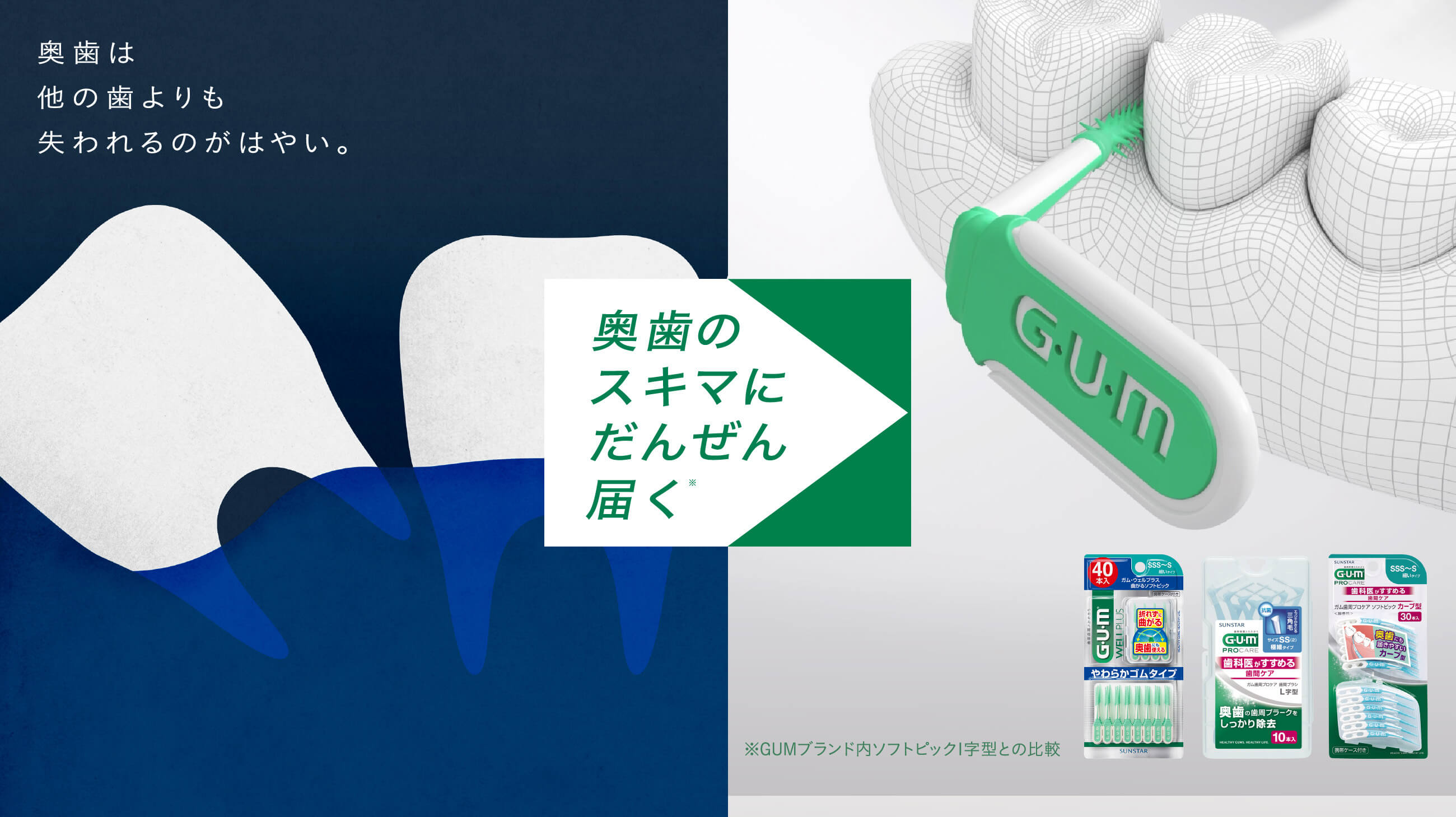 Chỉ nha khoa Sunstar Gum làm sạch các mảng bám giữa kẽ răng - Made in Japan