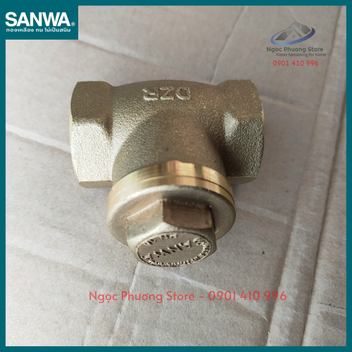 [SANWA THÁI LAN] Van 1 chiều lá lật thân đồng Sanwa nhập khẩu Phi 21mm, Phi 27mm, Phi 34mm