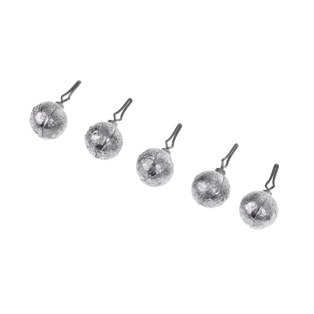 Lead Fishing Sinkers Lead Round Balls Weights Quick Insert Lead Sinker For Fishing Accessories