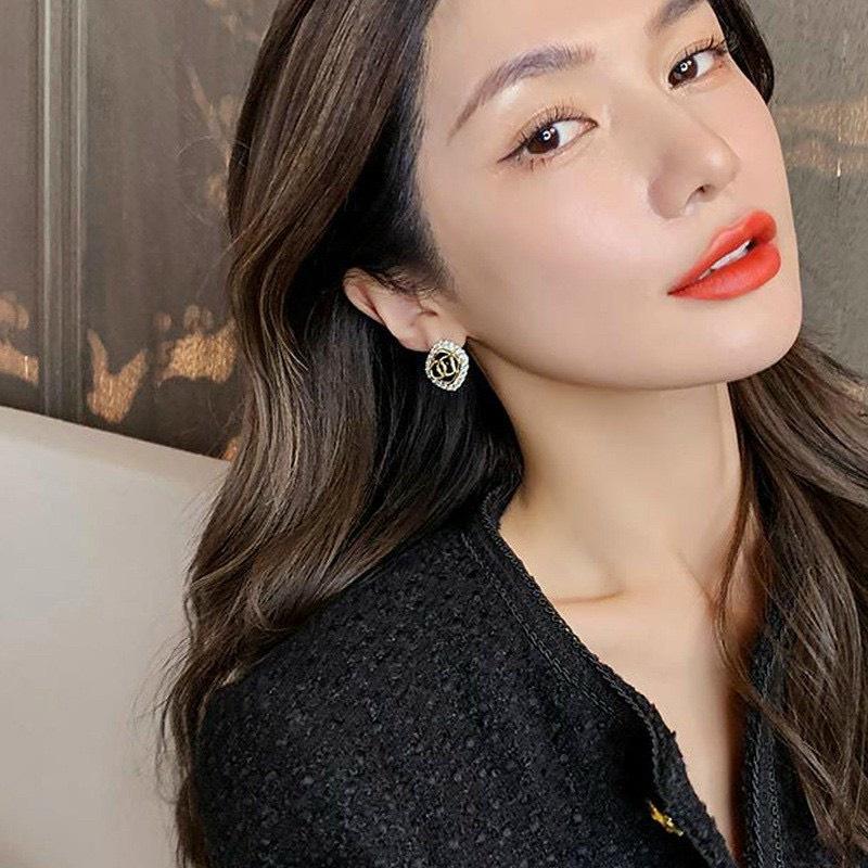 Bông tai thời trang nữ đính cườm KLI 222
