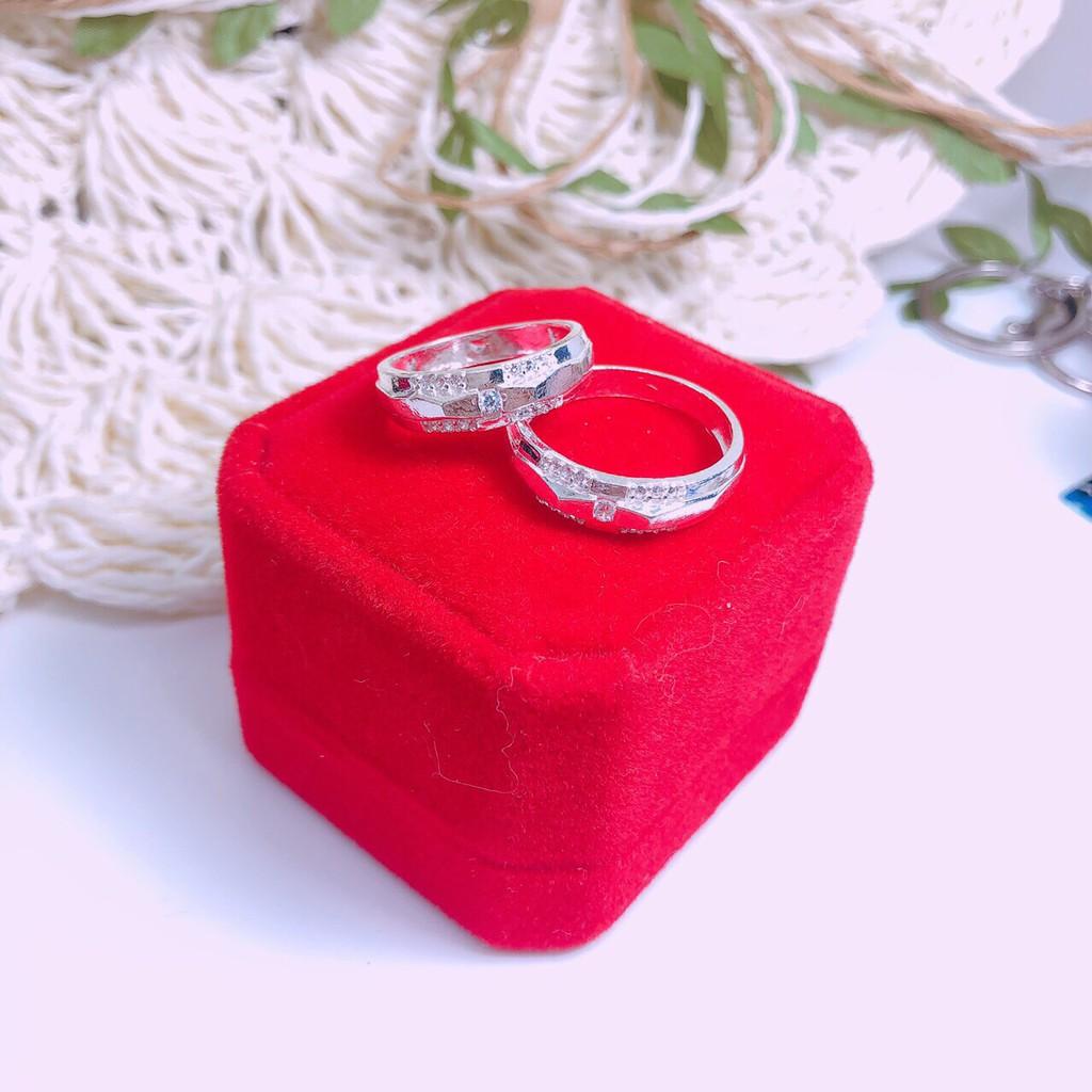 NHẪN ĐÔI TRẺ TRUNG - CHẤT LIỆU BẠC TA- NHẪN CẶP BIBI SILVER