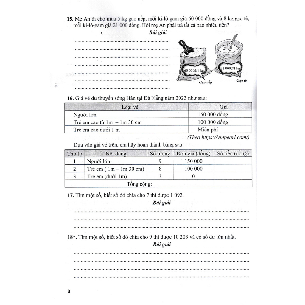 Sách - Thực Hành Giải Toán Lớp 4 Tập 2