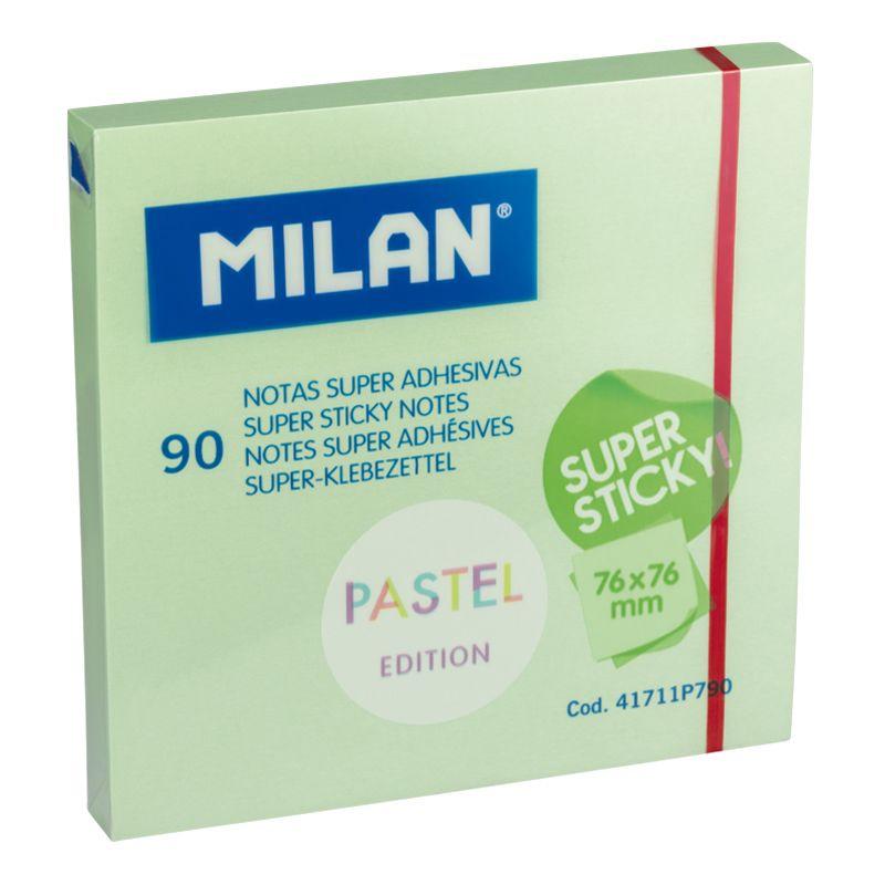 Giấy Note Milan Pastel 90 Tờ 41711P790 - Màu Xanh Lá