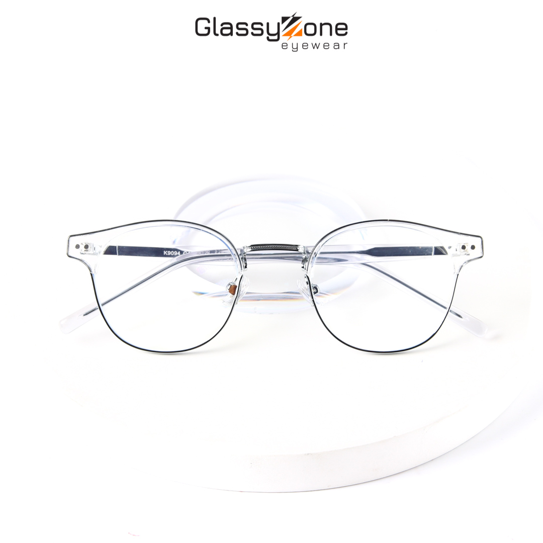 Gọng kính cận, Mắt kính giả cận kim loại Form Oval Clip-on Unisex Nam Nữ Fletcher - GlassyZone