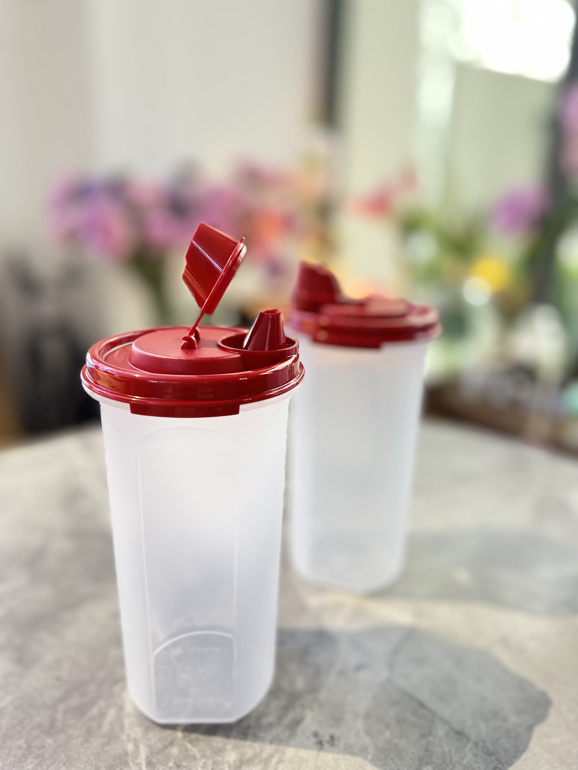 Bộ 2 Bình Dầu Tupperware Stor N Pour 650ml