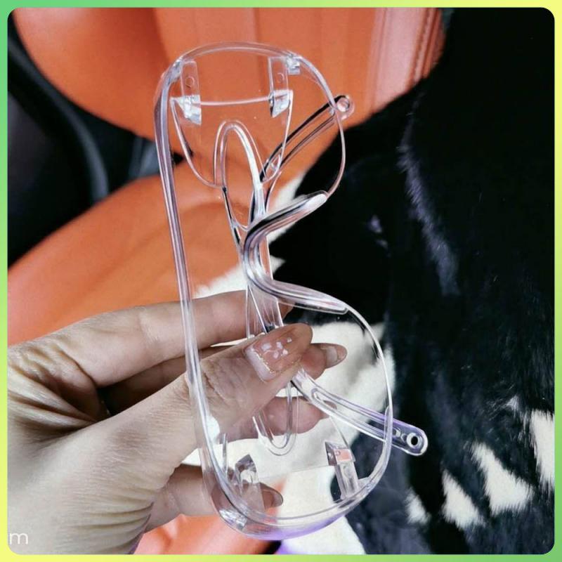 Kính bảo hộ kính bảo vệ mắt làm việc trong suốt Bảo vệ xe máy Bảo vệ trượt tuyết ngoài trời Kính đạp xe nóng Color: glasses cloth