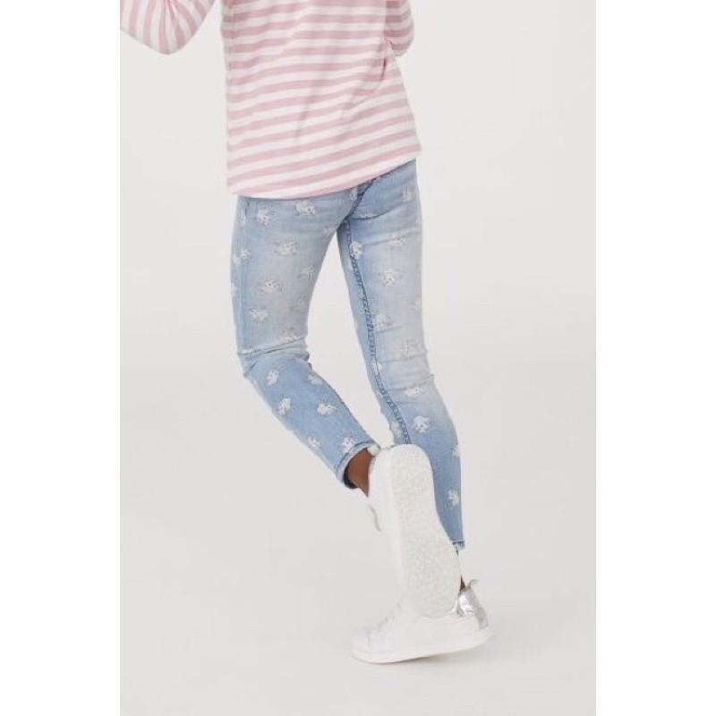 Quần Legging Jeans Bò Bé Gái HM Dư Xịn