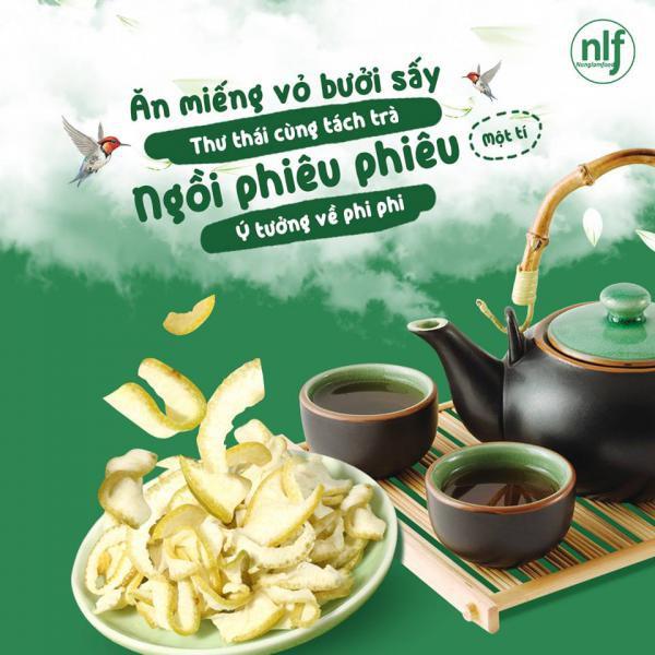 VỎ BƯỞI SẤY DẺO NÔNG LÂM FOOD hộp 145G