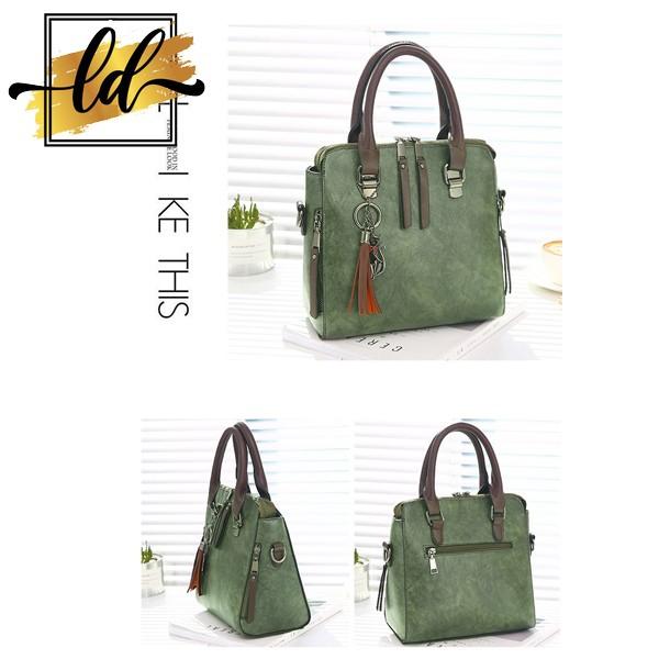 Follow shop săn deal Túi xách nữ phối da 2 lớp cao cấp