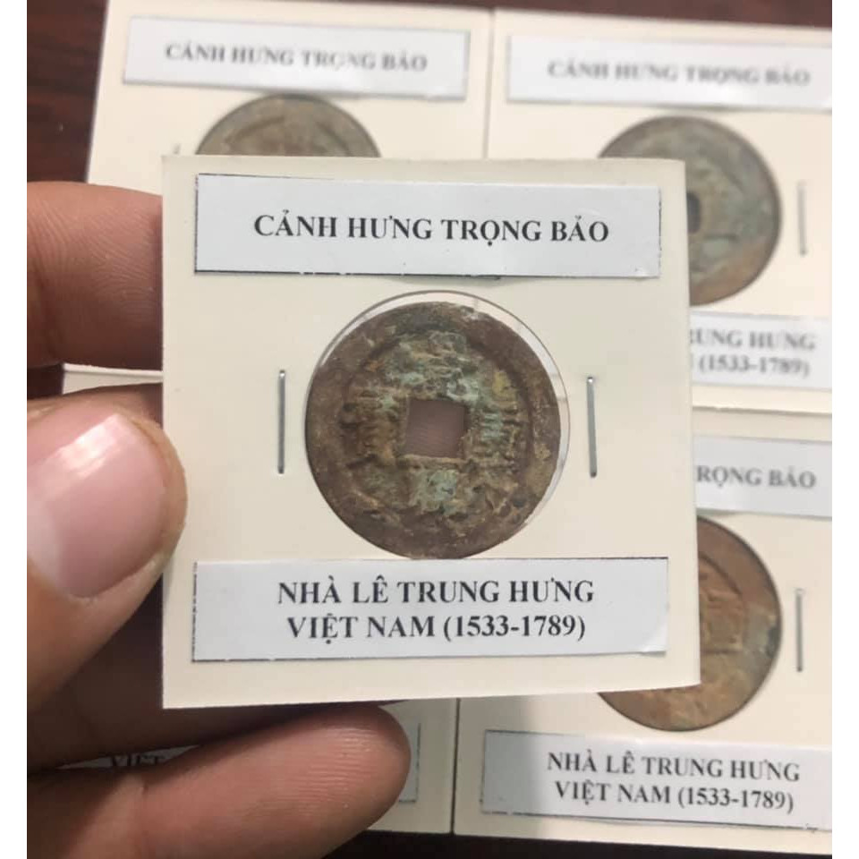 Xu lỗ vuông Cảnh Hưng Trọng Bảo, nhà Lê Trung Hưng Việt Nam (1533-1789)