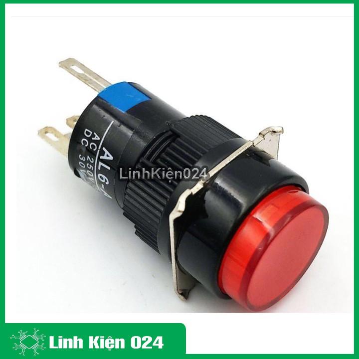 Nút Nhấn Đề 15mm-24VDC AL6- M Nhấn Nhả Có Đèn