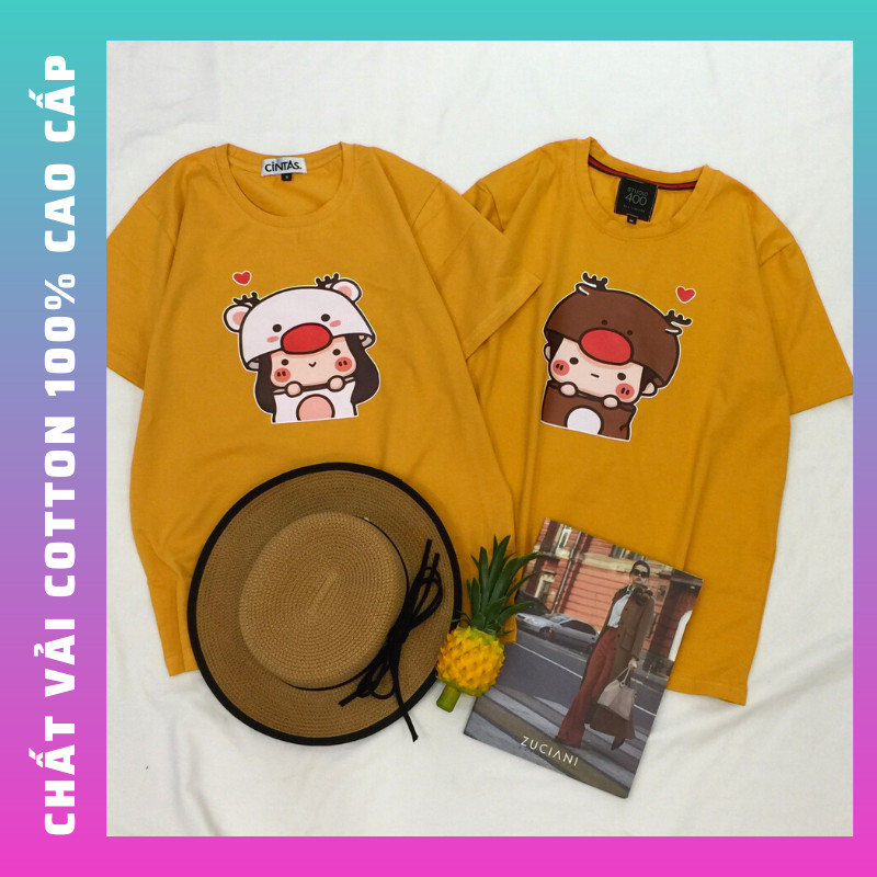 Áo Cặp Nam Nữ Đẹp Giá Rẻ [ Bảo Hành Hình In ] Bst Mẫu Áo Đôi Nam Nữ 2021  Form Unisex Chất Đẹp Thun Cotton 100% Cao Cấp - Giá Tiki