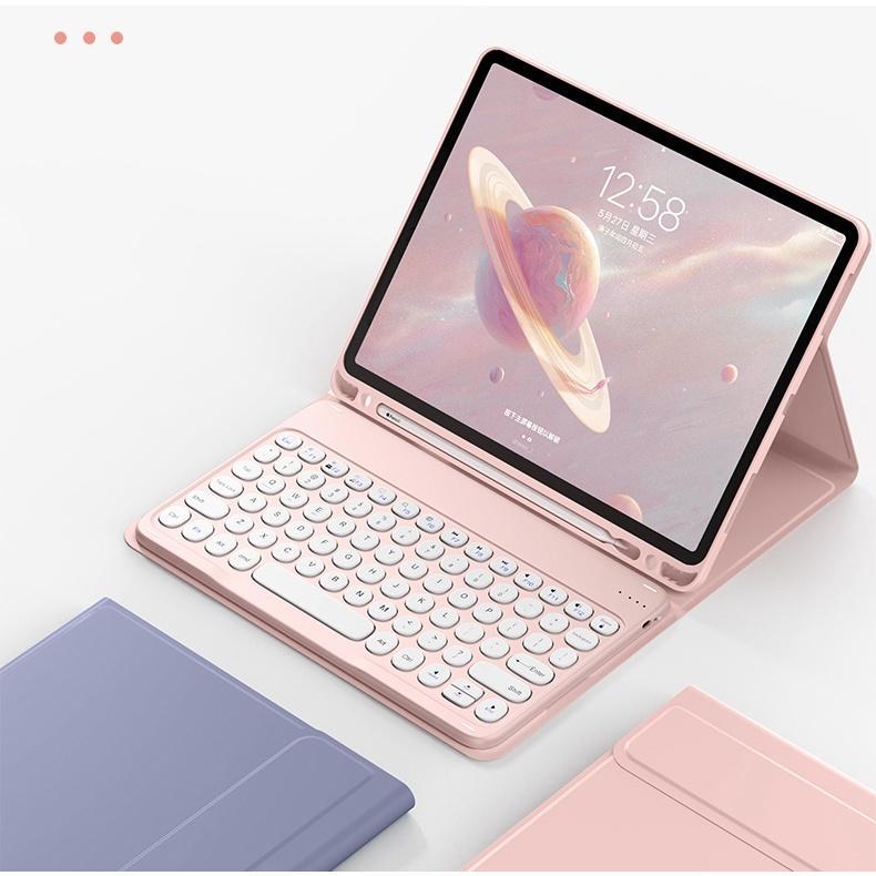 Ốp máy tính bảng mỏng kèm bàn phím không dây và chuột cho Samsung Galaxy Tab S7 FE Plus 12.4" SM-T730 SM-T736B