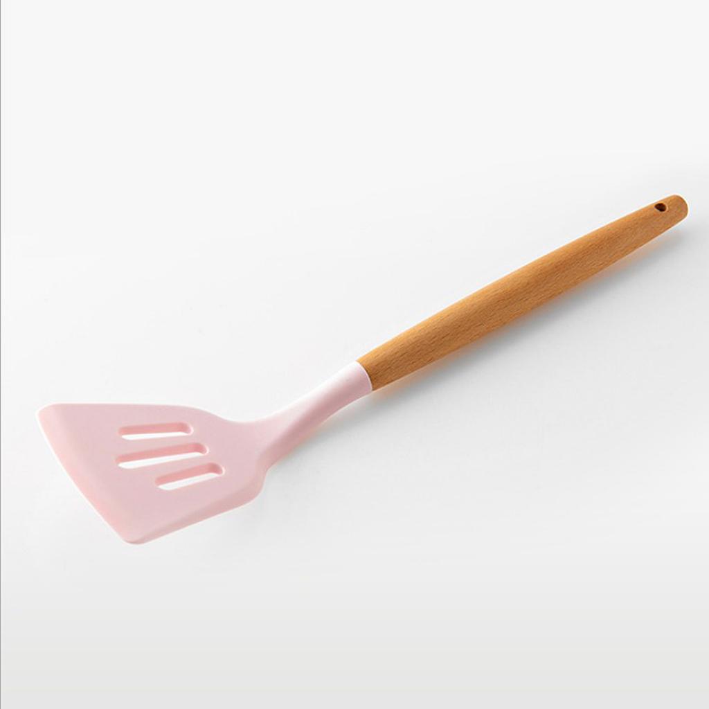 Silicone Kitchenware Silicone Utensil with Wood Handle For