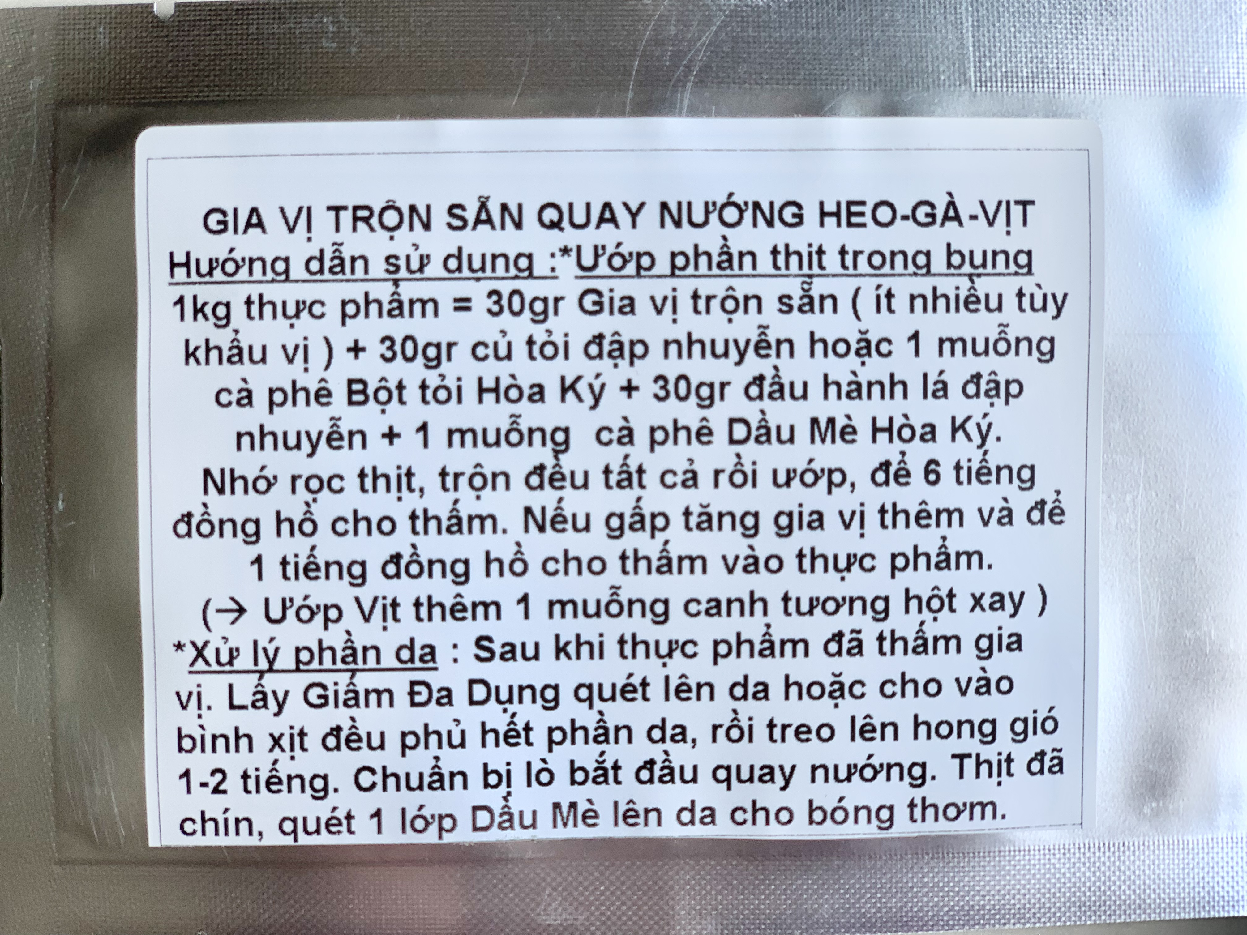 BỘT QUAY HEO Trộn Sẵn 100gr