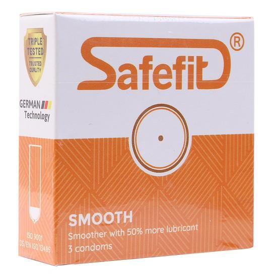 Bao cao su Safefit Smooth hộp 12 cái tặng hộp 3 cái