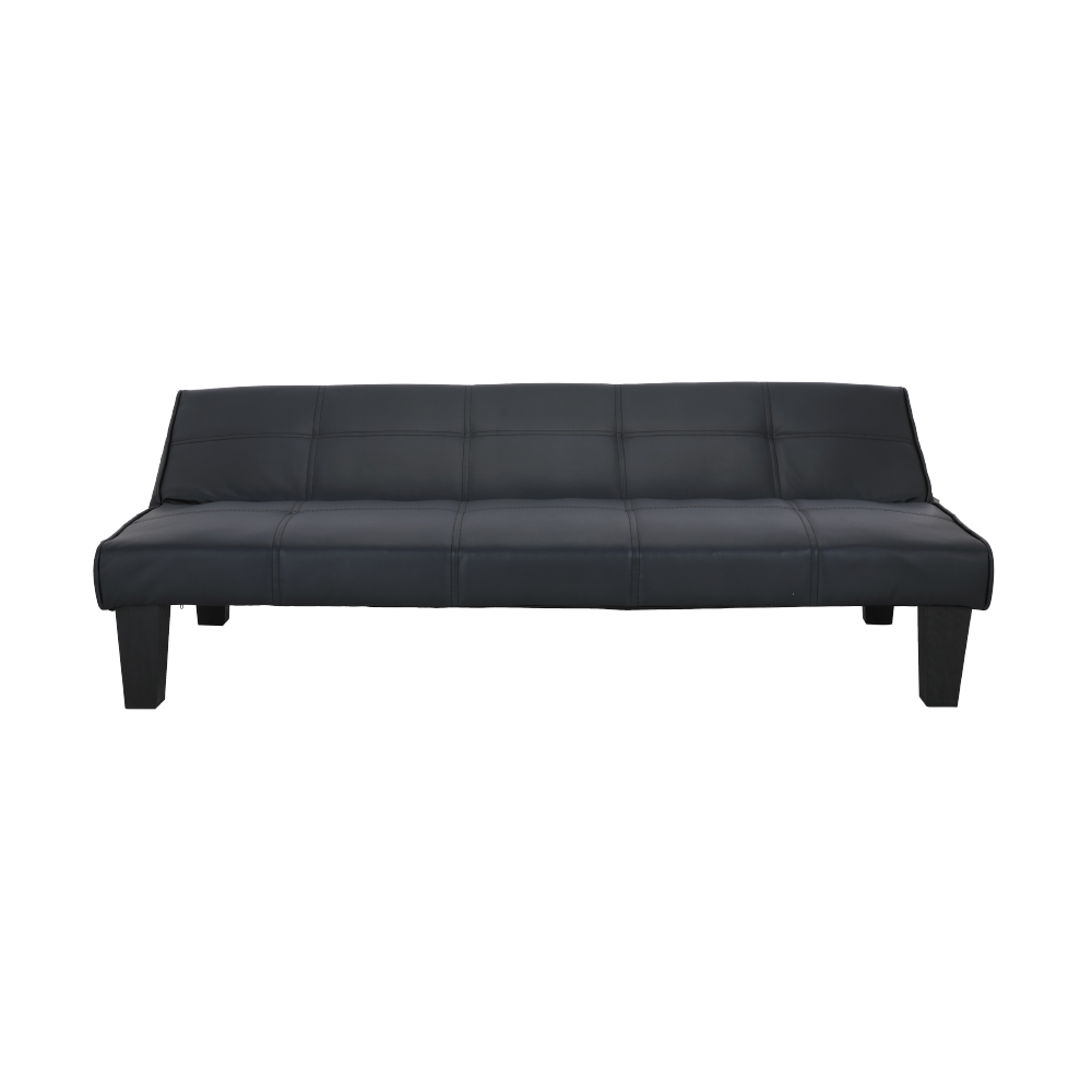 Ghế sofa giường đa năng DAY DREAM khung gỗ, đệm bọc da PVC cao cấp màu đen, tựa lưng ngả 3 cấp độ | Index Living Mall -  Phân phối độc quyền tại Việt Nam