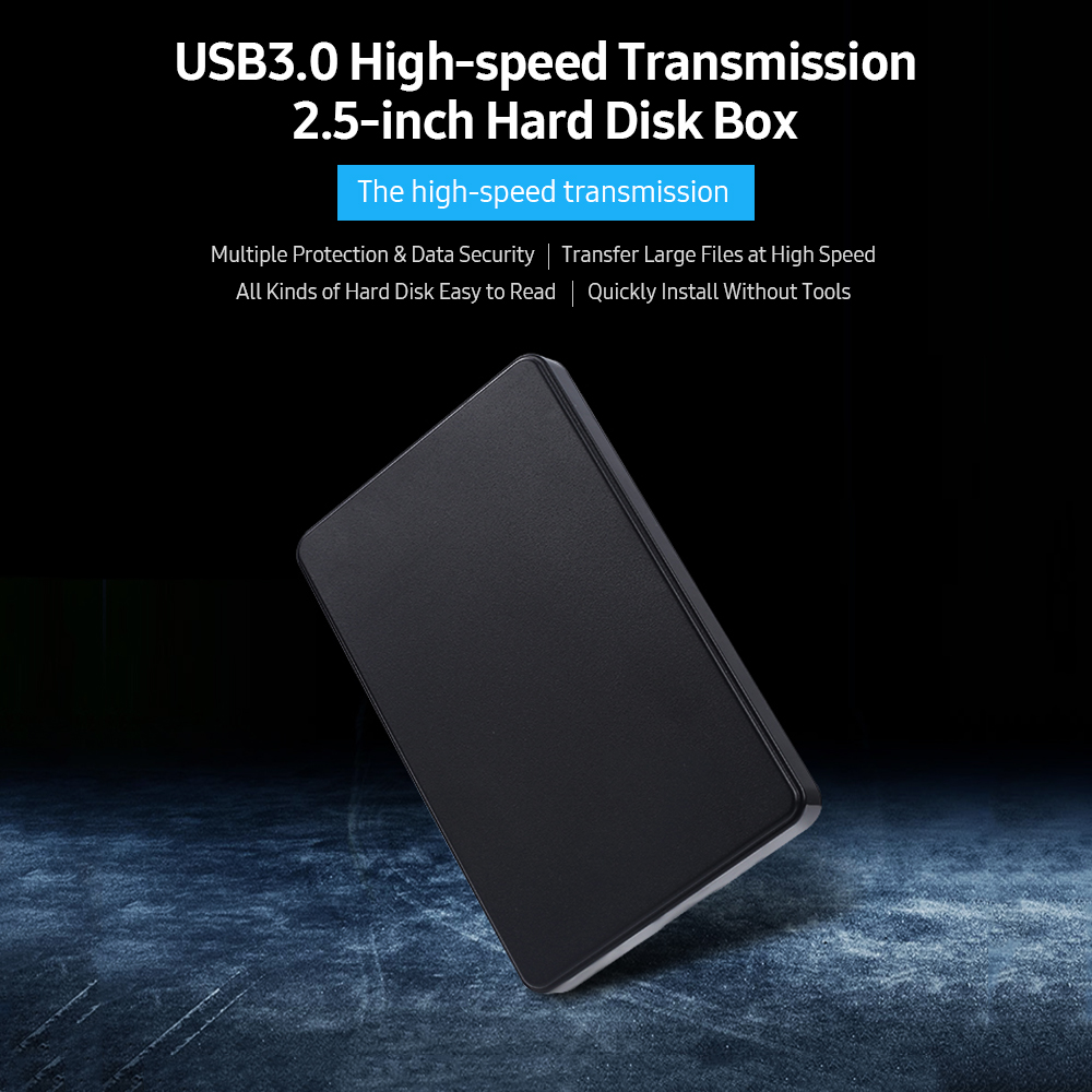 Hộp Đĩa Cứng USB3.0 2,5 Inch SATA Tốc Độ Cao Bảo Vệ Và Bảo Mật Dữ Liệu Dễ Dàng Đọc Nhanh Chóng