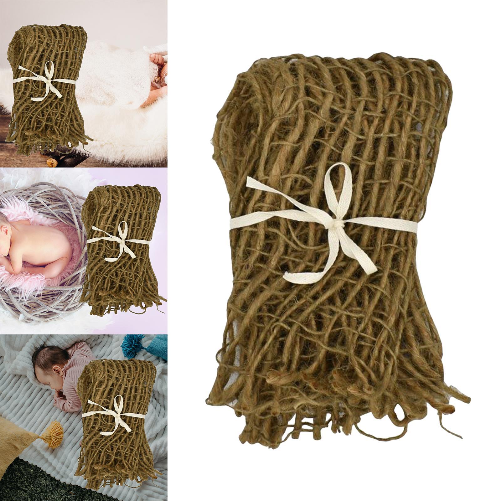 Linen Blanket Gift Photo for Newborn Photography Props  Coarse Mesh S