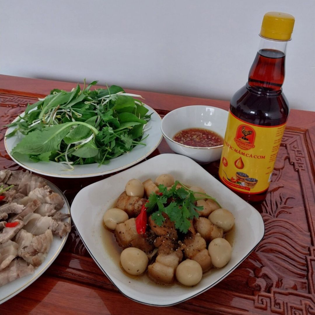 Nước mắm cá cơm Hương Phú |thùng12 chai | nước chấm | nước mắm | 20 độ đạm | 500ml | P50020