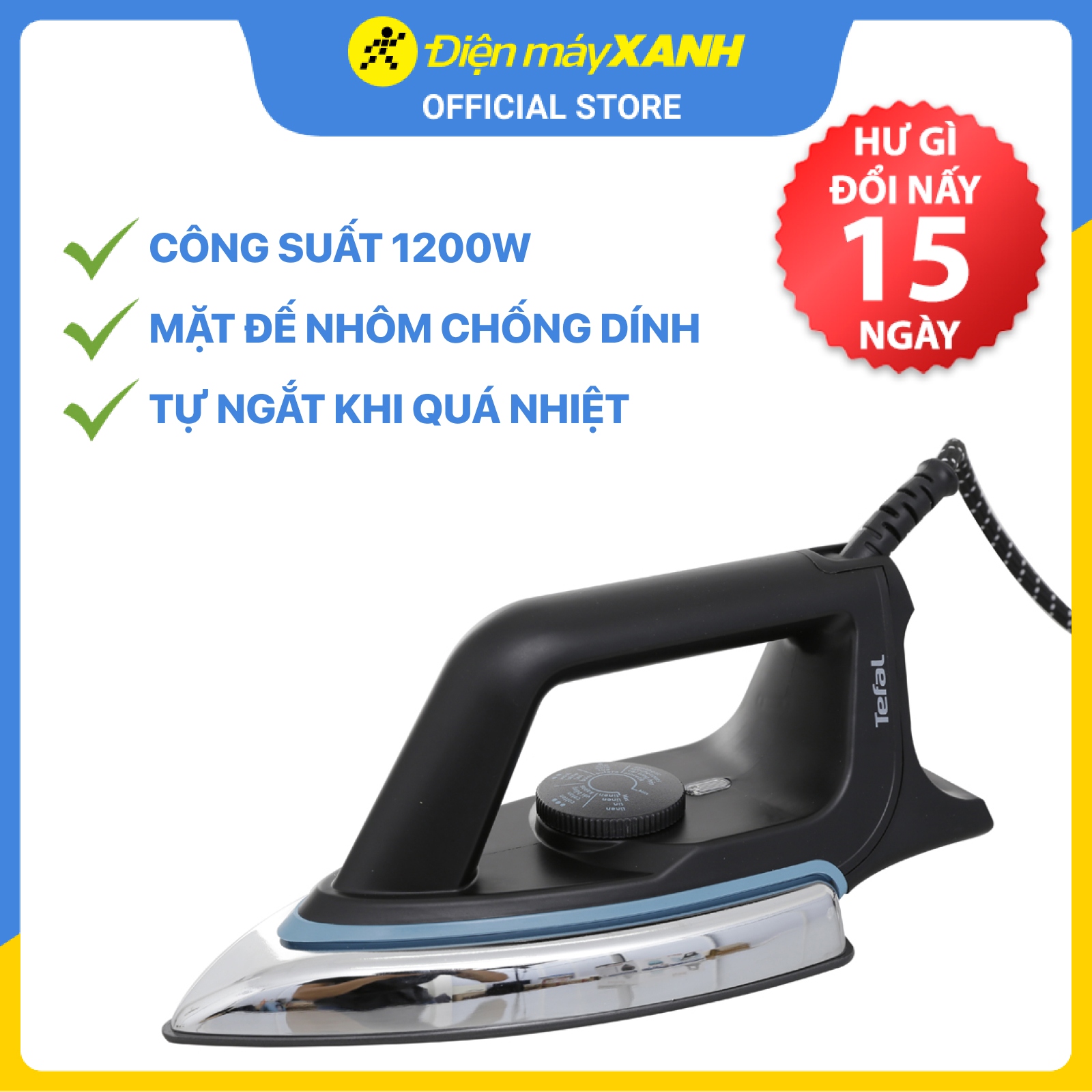 Bàn ủi khô Tefal FS2920L0 1200W - Hàng chính hãng