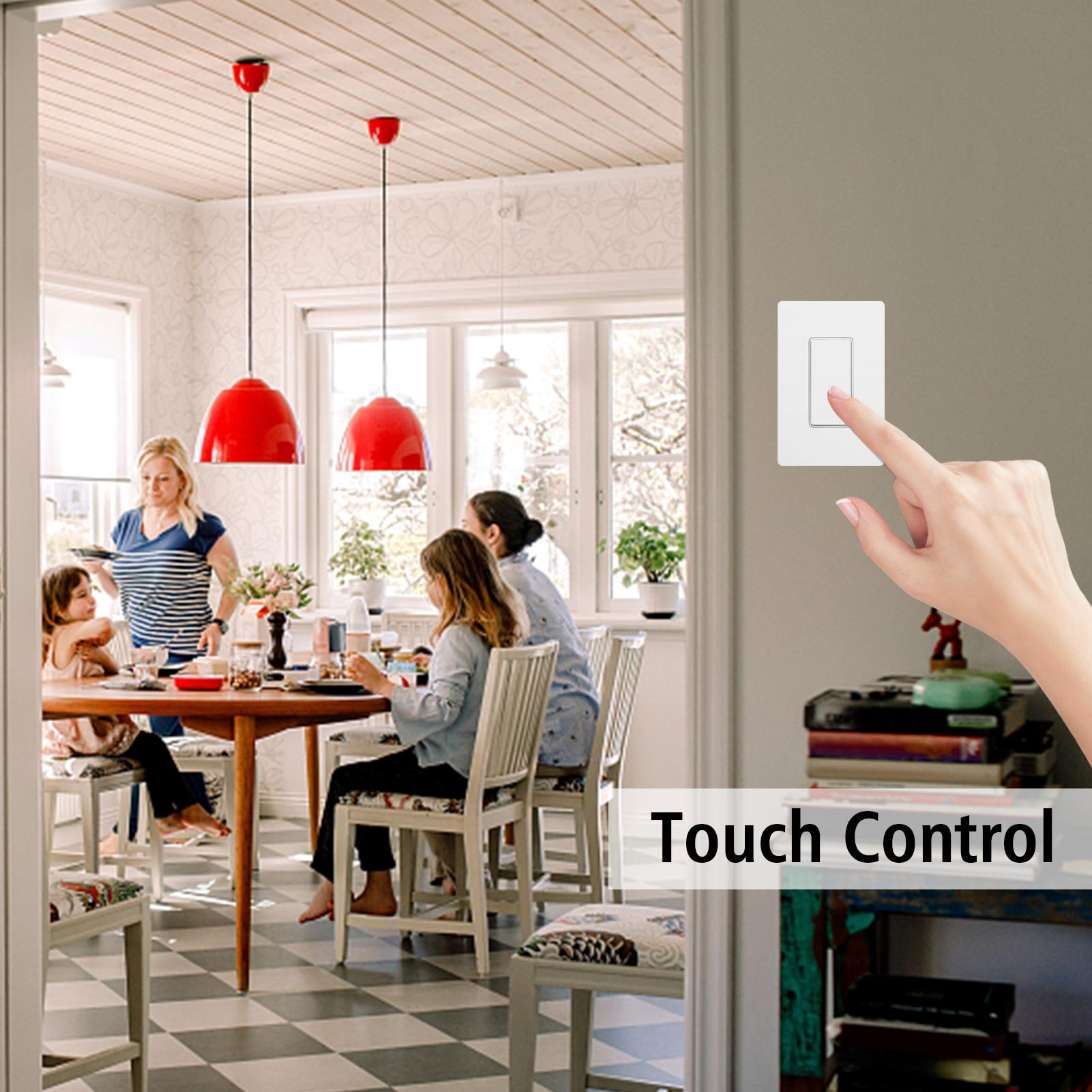 Công tắc đèn thông minh dùng wifi, điều khiển từ xa qua app, tương thích với trợ lý Google / Alexa / IFTTT, chức năng hẹn giờ